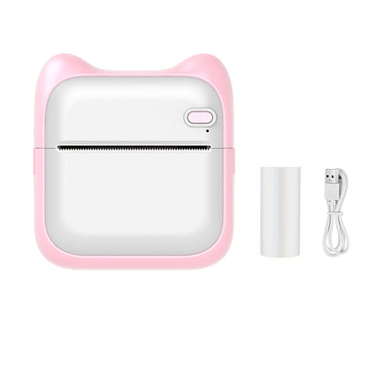 Mini Printer, Portable Thermal Printer Efficiently and Quickly, Inkless Pocket Photo Printer for Study Notes, Pictures, DIY