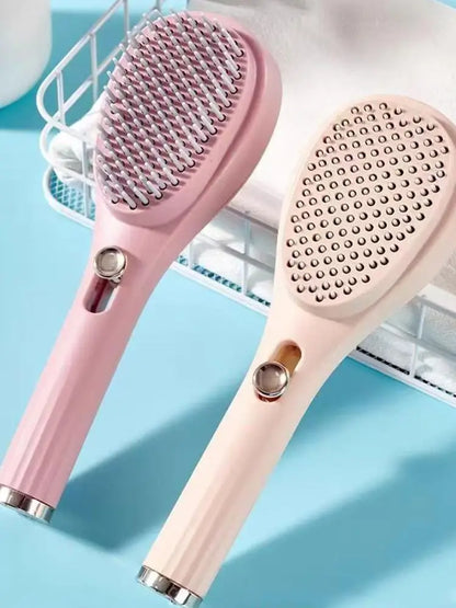 Self-Cleaning Hairbrush Scalp Massage Brush Anti-Static Hair Comb Salon Styling Tool Portable Retractable Magic Fluffy Hair Comb